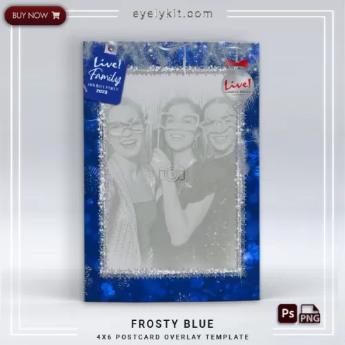 Magic Mirror holiday blue template FROSTY-BLUE-1PICP-PHOTO-BOOTH-OVERLAY-EYELYKIT-HOW-TO-FREE