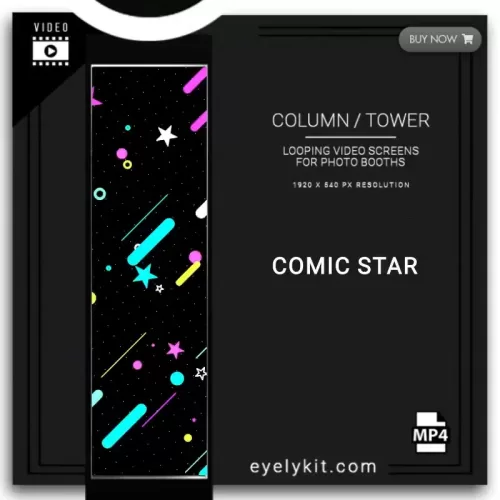 LED tower Photo Booth comic-star-PHOTO-BOOTH-COLUMN-SCREEN