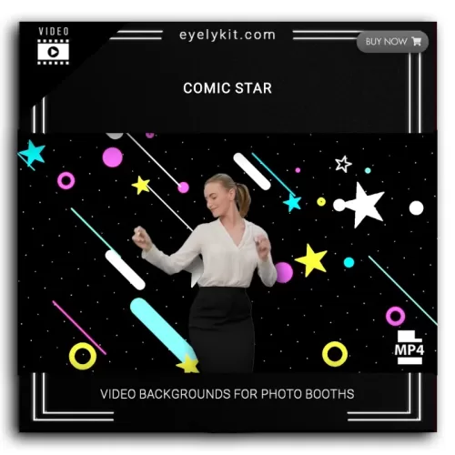 retro 80s comic video background comic-star-VIDEO-BACKDROP-PHOTO-BOOTH