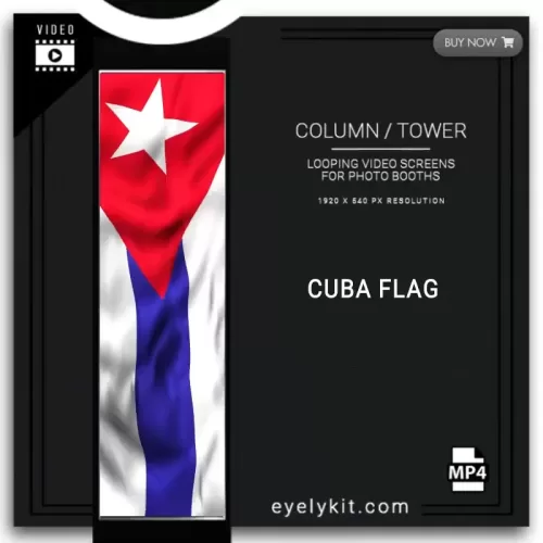 LED tower Photo Booth cuba-flag-BOOTH-COLUMN-SCREEN