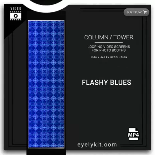 LED column tower photo booths flashy-blues-BOOTH-COLUMN-SCREEN