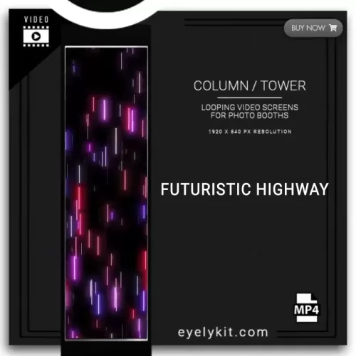 LED column tower photo booths futuristic-highway-BOOTH-COLUMN-SCREEN