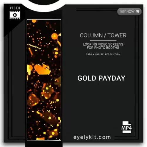 LED tower Photo Booth gold-payday-PHOTO-BOOTH-COLUMN-SCREEN