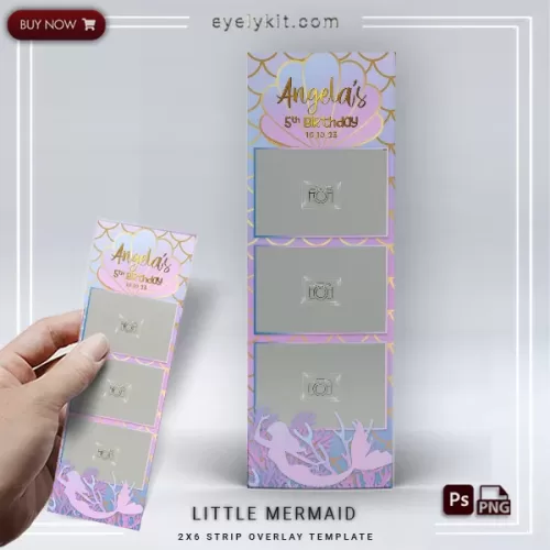 Beautiful mermaid photo booth template little-mermaid-2X6L-PHOTO-BOOTH-OVERLAY-EYELYKIT-HOW-TO-FREE