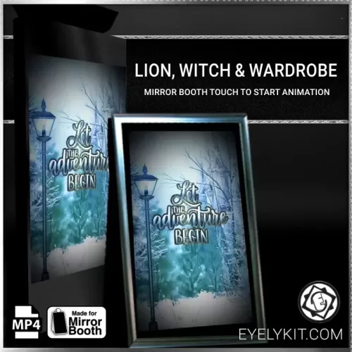 lion witch wardrobe photo booth mirror-photobooth-animation-Lion,-witch-and-Wardrobe