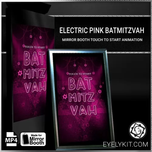 magic mirror bat mitzvah animations mirror-photobooth-animation-electric-pink-batmitzvah