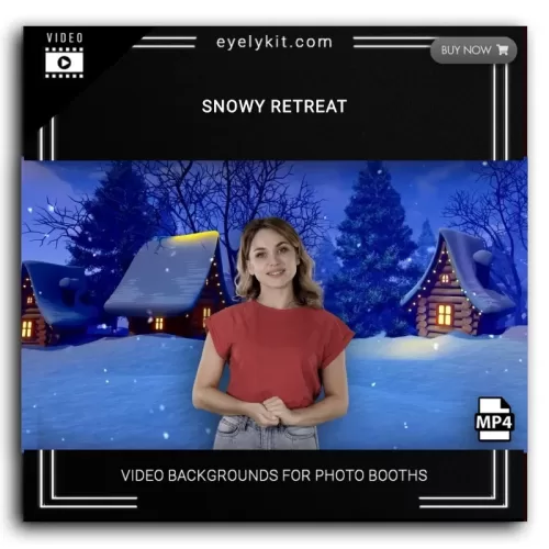 Holiday video backgrounds for photobooths snowy-retreat-VIDEO-BACKDROP-PHOTO-BOOTH