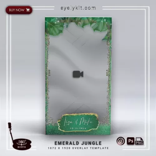 360 booth overlay templates 360-BOOTH-OVERLAY-TEMPLATES-1072X1920-TRANSPARENT-EMERALD-JUNGLE