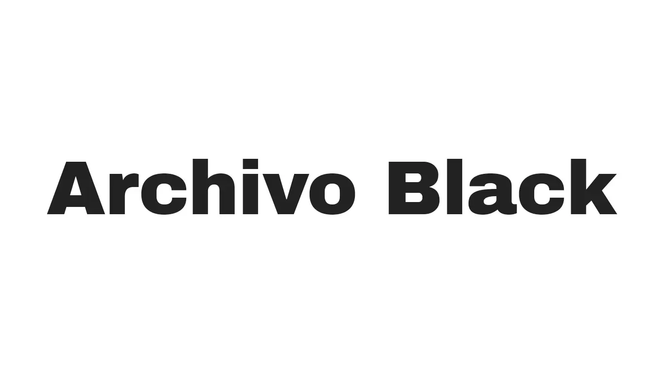 Archivo-Black