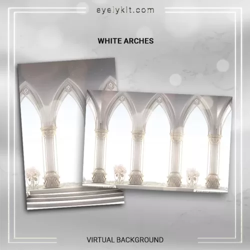 virtual photobooth backdrops WHITE-ARCHES-2