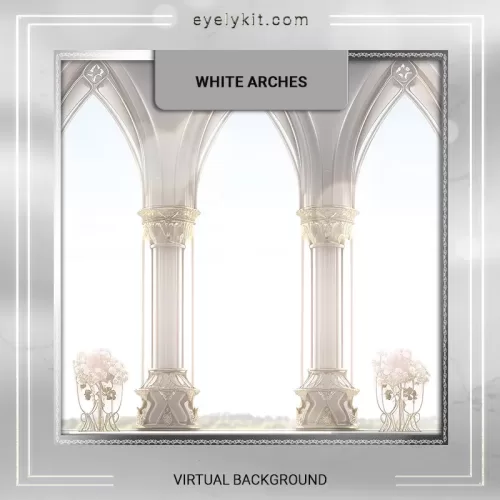 virtual photobooth backdrops WHITE-ARCHES-2