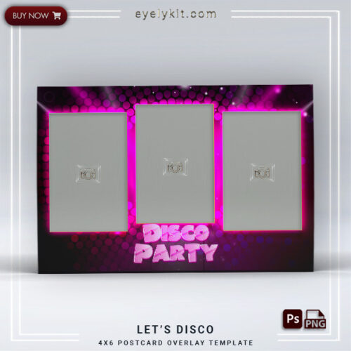 Disco Theme Photo Booth Template PHOTOBOOTH-OVERLAY-EYELYKIT-HOW-TO-lets-disco-3picp