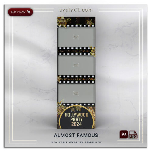 Hollywood template PHOTOBOOTH-OVERLAY-EYELYKIT-HOW-TO-ALMOST-FAMOUS-2X6L