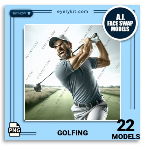 Golf Theme AI Face Swap photo-booth-ai-faceswao-models-golfing-bundle