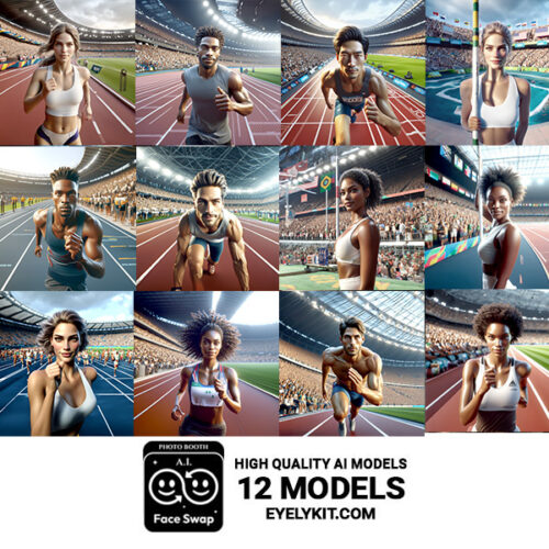 Olympics face swap models ai-photo-booth-face-swap-models-olympic-track-2