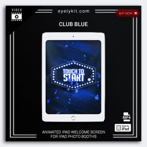 neon blue ipad booth welcome screen club--ipad-animation-welcome-club-blue