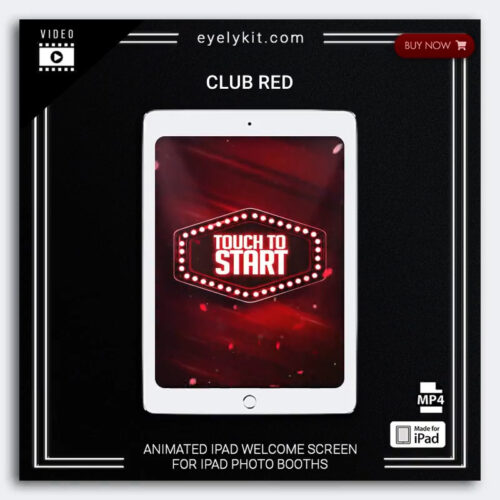 neon red ipad welcome screen ipad-animation-welcome-club-red