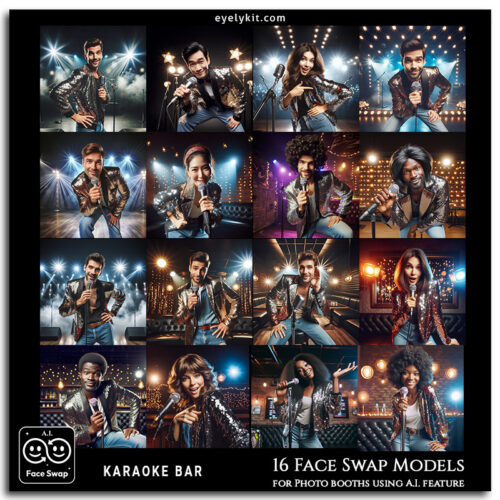 karaoke singing AI face swap models AI-Faceswap-models-for-photo-booths-karaoke-bar-2