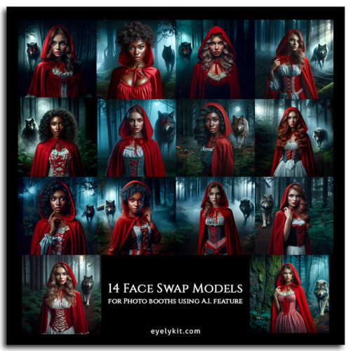 red riding hood face swap models ai-photo-booth-face-swap-models-RED-RIDING-HOOD-1