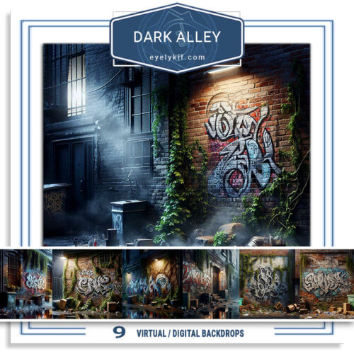 dark alley virtual backdrops AI-generated-virtual-backdrops-backgrounds-for-photobooth-overlat-templates-DARK-ALLEY-2