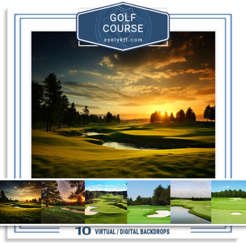 10 golf course virtual backdrops AI-generated-virtual-backdrops-backgrounds-for-photobooth-overlat-templates-GOLF-COURSE-BACKDROPS-3