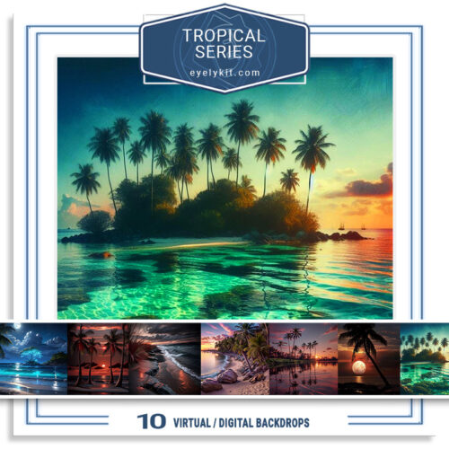 tropical island virtual backdrops AI-generated-virtual-backdrops-backgrounds-for-photobooth-overlat-templates-TROPICAL-SERIES-2