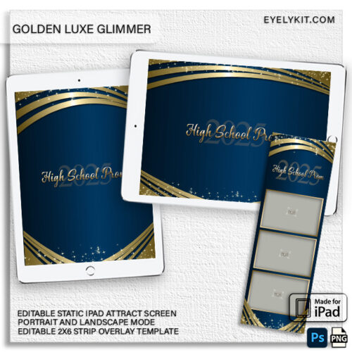 gold glimmer editable ipad photo booth screen IPAD-ATTRACT-SCREENS-EDITABLE-PHOTO-BOOTHS-2X6-STRIP-TEMPLATE-BUNDLE-GOLDEN-LUXE-GLIMMER-1