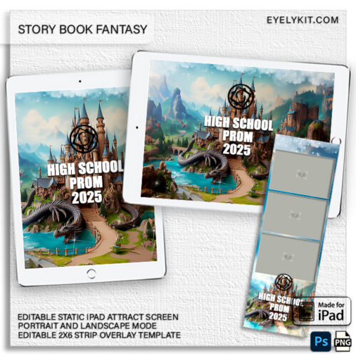 editable storybook ipad screens IPAD-ATTRACT-SCREENS-EDITABLE-PHOTO-BOOTHS-2X6-STRIP-TEMPLATE-BUNDLE-STORY-BOOK-FANTASY-1