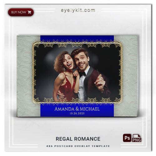 Royal Blue Overlay Wedding Template PHOTOBOOTH-OVERLAY-EYELYKIT-HOW-TO-Regal-Romance-1PICL