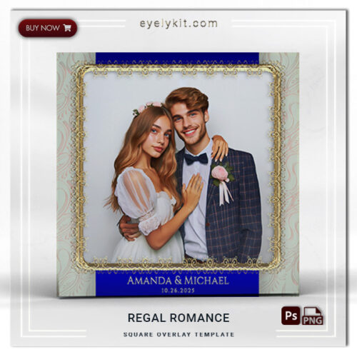 Royal Blue Overlay Wedding Template PHOTOBOOTH-OVERLAY-EYELYKIT-HOW-TO-Regal-Romance-SQUARE