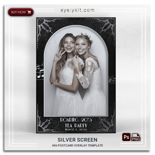 Retro Hollywood photo booth overlay PHOTOBOOTH-OVERLAY-EYELYKIT-HOW-TO-SILVER-SCREEN-1picp