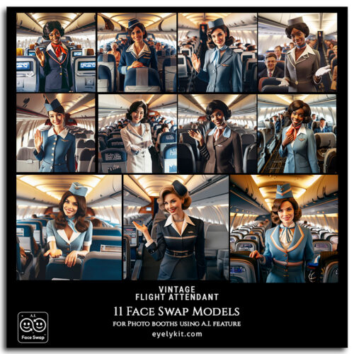 flight attendant AI face Swap Models ai-photo-booth-face-swap-models-vintage-flight-attendant-1 ai-photo-booth-face-swap-models-vintage-flight-attendant-2