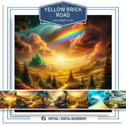 Yellow Brick Road Backdrops AI-virtual-digital-backdrops-backgrounds-for-photo-booths-Yellow-brick-road-2