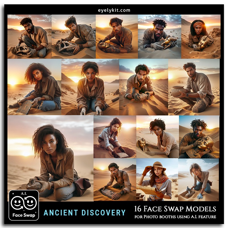 archaelogist face swap photo booths AI-Faceswap-models-for-photo-booths-ANCIENT-DISCOVERY-2