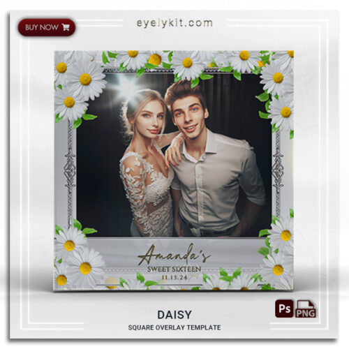 Daisies photo booth overlay template frame DAISY-SQUARE-PHOTO-BOOTH-OVERLAY-EYELYKIT-HOW-TO-FREE