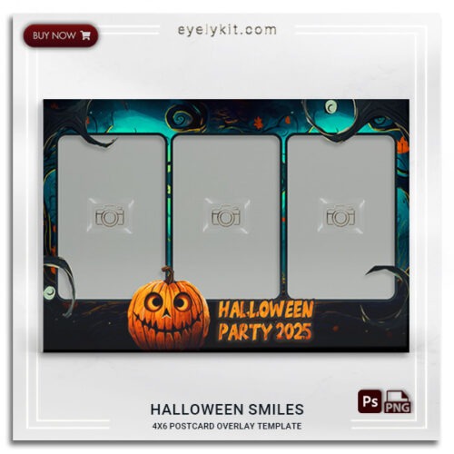 photo booth halloween overlay frame PHOTO-BOOTH-OVERLAY-TEMPLATES-halloween-smiles-3picp