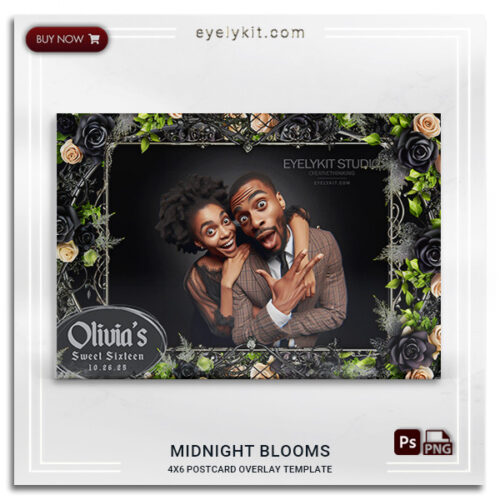 elegant gothic photo booth frame PHOTOBOOTH-OVERLAY-EYELYKIT-HOW-TO-MIDNIGHT-BLOOMS-1PICL