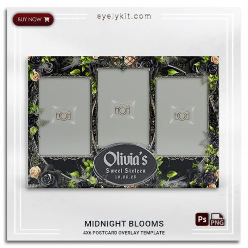 elegant gothic photo booth frame PHOTOBOOTH-OVERLAY-EYELYKIT-HOW-TO-MIDNIGHT-BLOOMS-3PICP