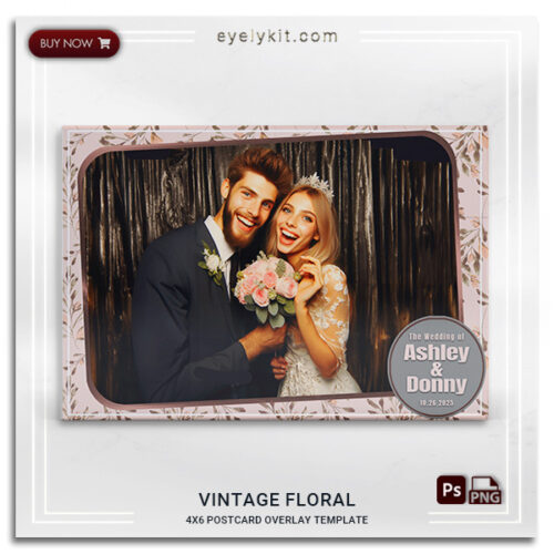 Vintage flowers wedding overlay template PHOTOBOOTH-OVERLAY-EYELYKIT-HOW-TO-VINTAGE-FLORAL-1picl