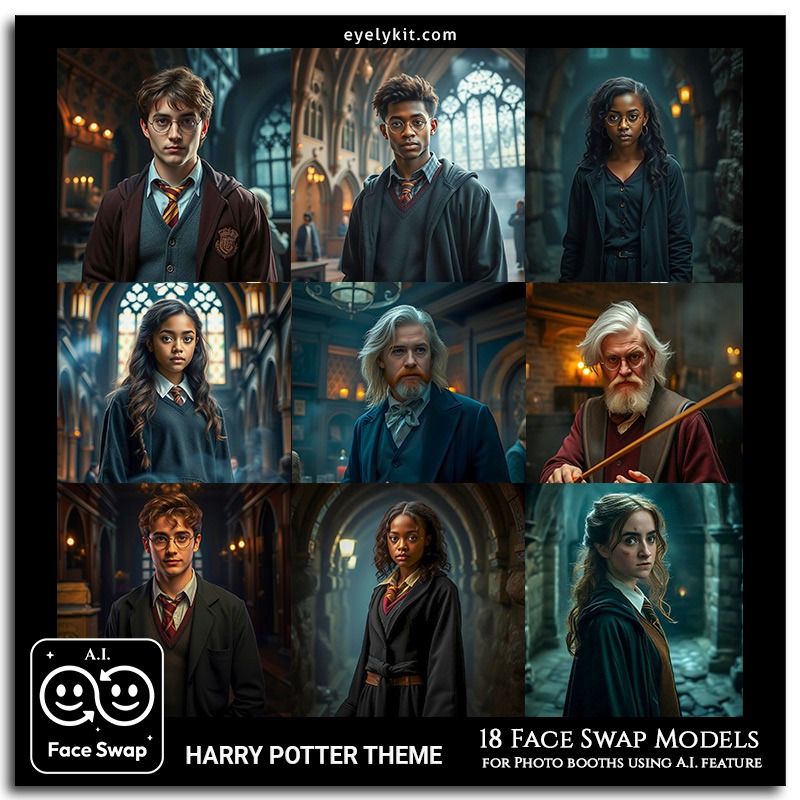 harry potter face swap avatars AI-Faceswap-models-for-photo-BOOTHS-HARRY-POTTER-THEME-3