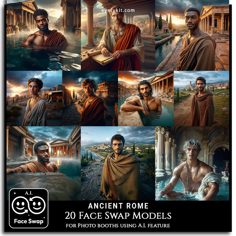 ancient roman face swap images AI-Faceswap-models-for-photo-booths-ancient-rome-face-swap-photo-booths-2