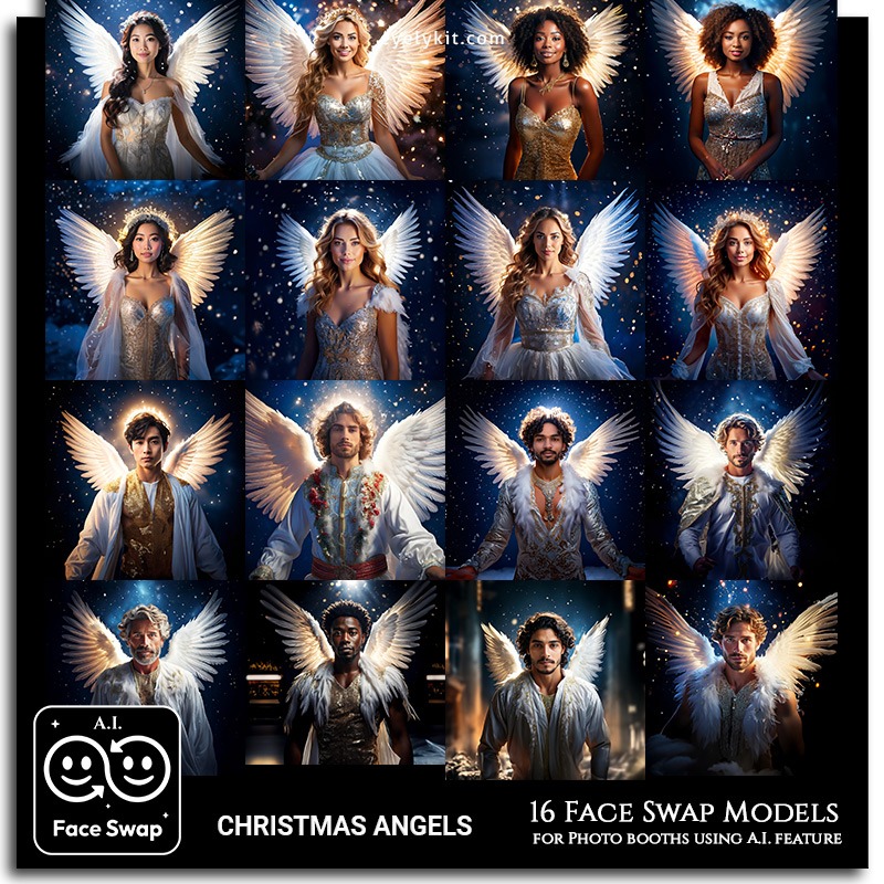 christmas angels face swap photos AI-Faceswap-models-for-photo-booths-christmas-angels-2