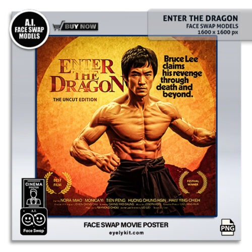 enter the dragon movie poster face swap AI-Generated-Face-Swap-Movie-Posters-Photo-Booths-ENTER-THE-DRAGON-BRUCE-LEE-1