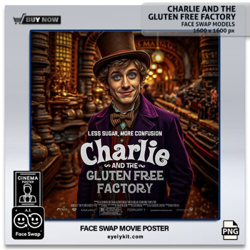 charlie and the chocolate factory face swap movie AI-Generated-Face-Swap-Movie-Posters-Photo-Booths-charlie-and-the-chocolate-factory-movie-poster-1