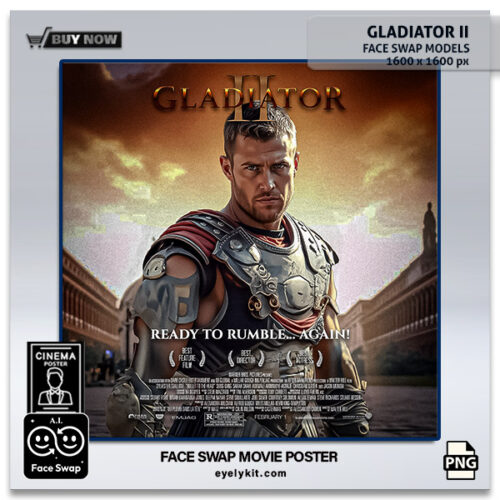 gladiator face swap movie poster AI-Generated-Face-Swap-Movie-Posters-Photo-Booths-gladiator-ii-movie-poster-1