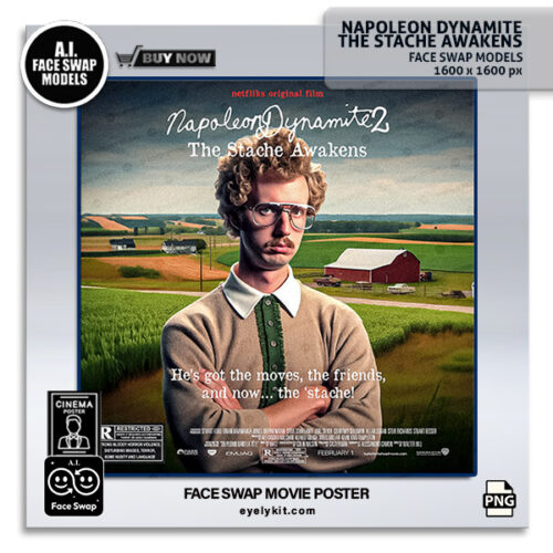 napoleon dynamite movie poster face swap AI-Generated-Face-Swap-Movie-Posters-Photo-Booths-napoleon-dynamite-4