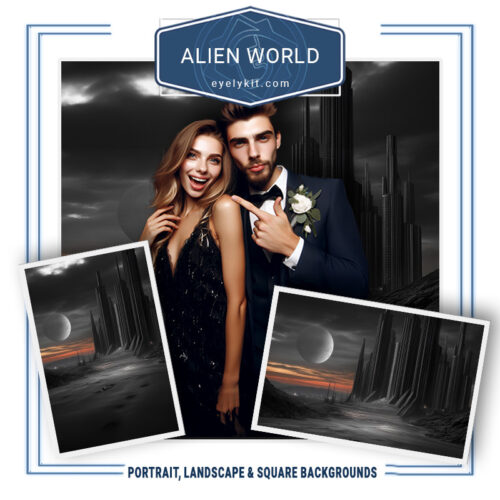 alien world backdrops AI-generated-virtual-backdrops-backgrounds-for-photobooth-overlat-templates-star-wars-ALIEN-WORLD-1