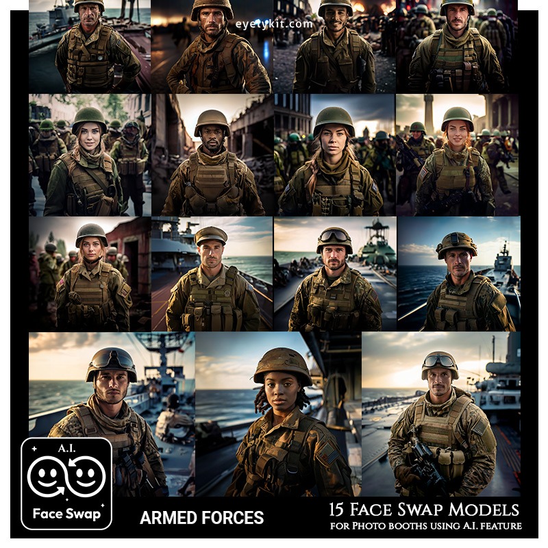 armed forces face swap photos AIFaceswap-models-for-photo-booths-armed-forces-army-navy-marines-1