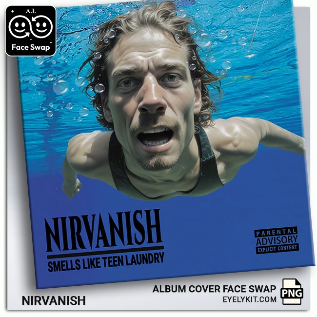 nirvana album cover face swap Album-cover-face-swap-photo-booths-NIRVANA-1