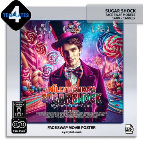 willy wonka movie poster face swap Movie-poster-templates-face-swap-bundle-photo-booths-sugar-shock0willy-wonka-6